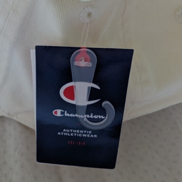 Brand New Stylish Champion hat yellow strapback adjustable cap, one size (adult - Picture 3 of 4